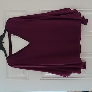 WHBMdrama sleeve ELSA drape back blouse size 12